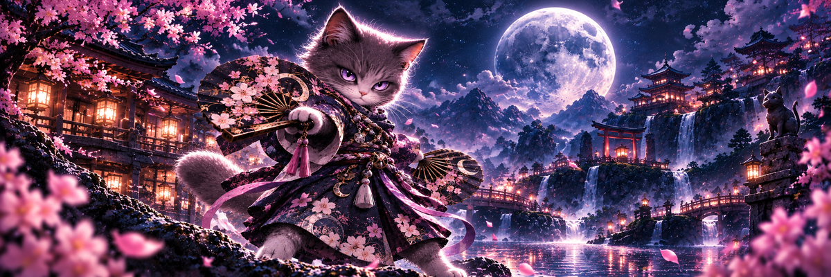 Tsukiko character fantasy art — The Ten Paws collection