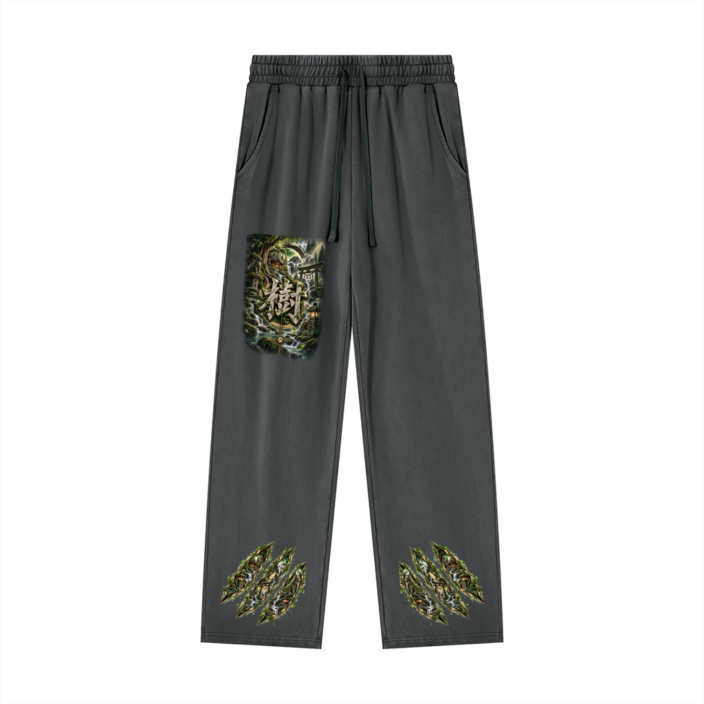 ITSUKI 🌿 — The Forest Guardian Unisex Heavyweight Vintage Wash Sweatpants