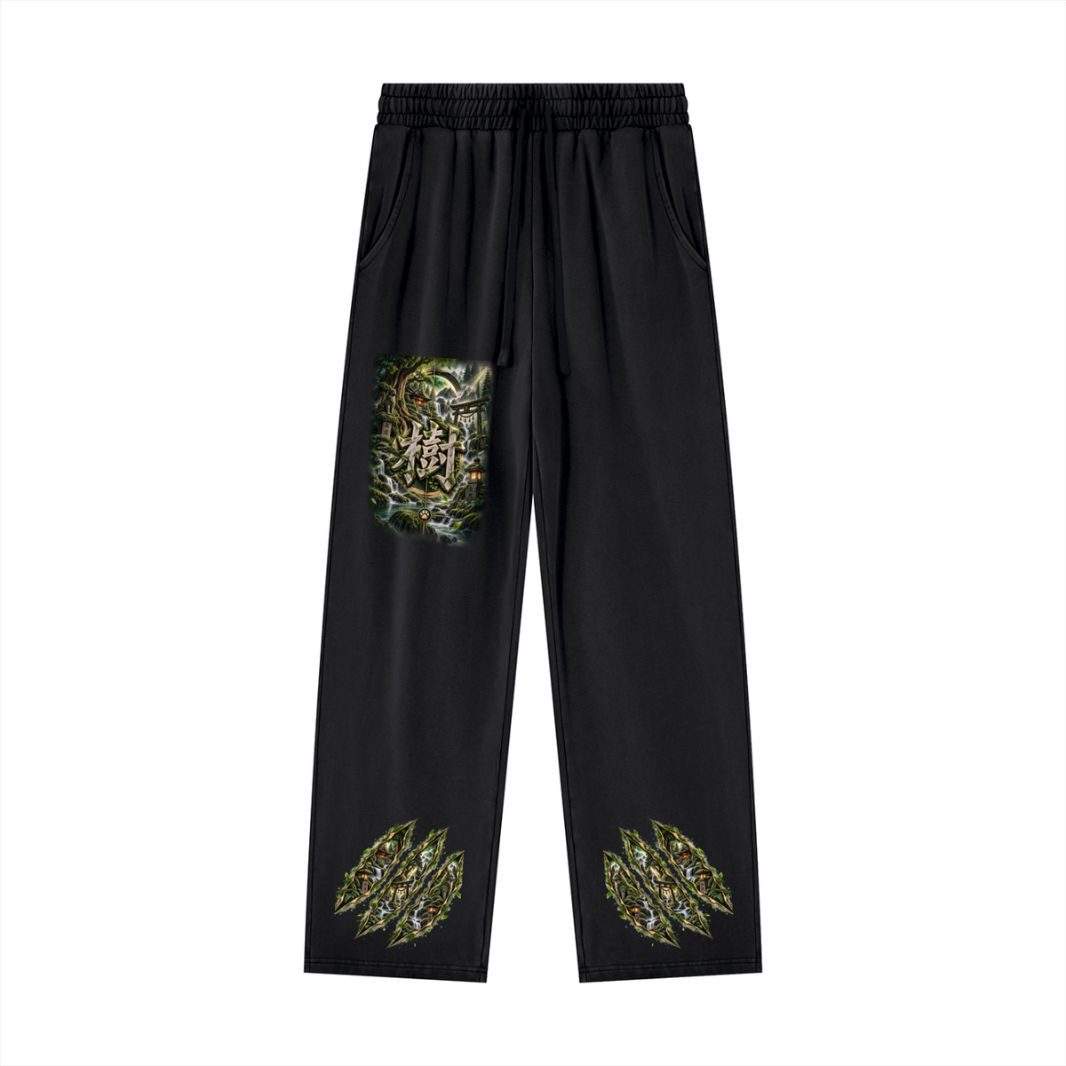 ITSUKI 🌿 — The Forest Guardian Unisex Heavyweight Vintage Wash Sweatpants