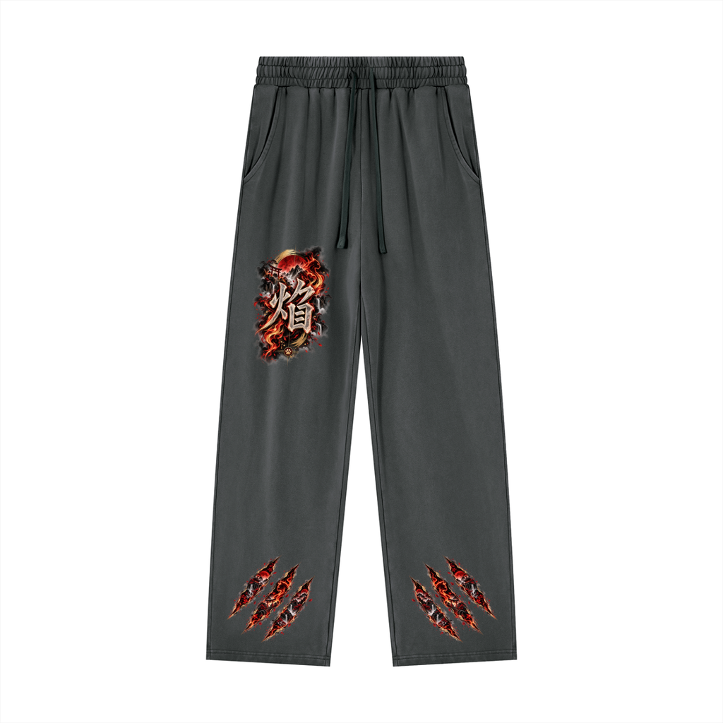 HOMURA 🔥 — The Fire Guardian Unisex Heavyweight Vintage Wash Sweatpants
