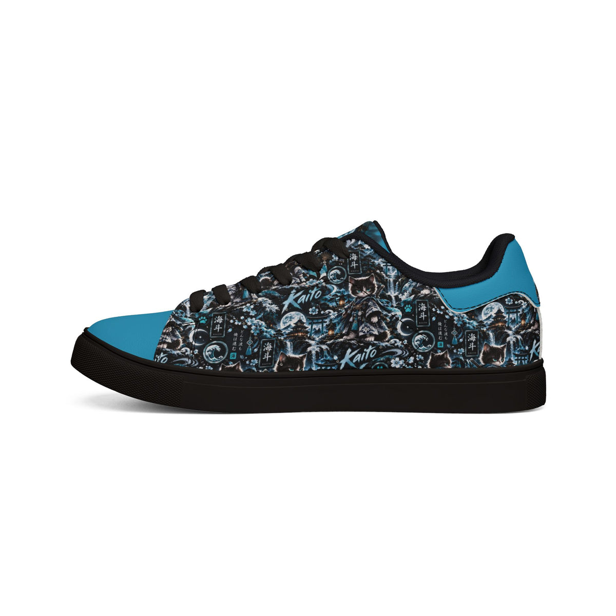 KAITO 🌊 — The Ocean Ronin Men's Low-Top Leather Sneakers