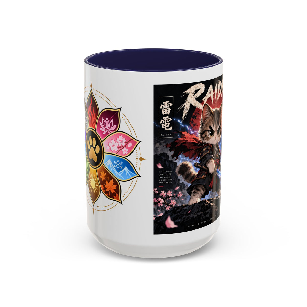 RAIDEN ⚡ — The Lightning Samurai Accent Coffee Mug (11, 15oz)