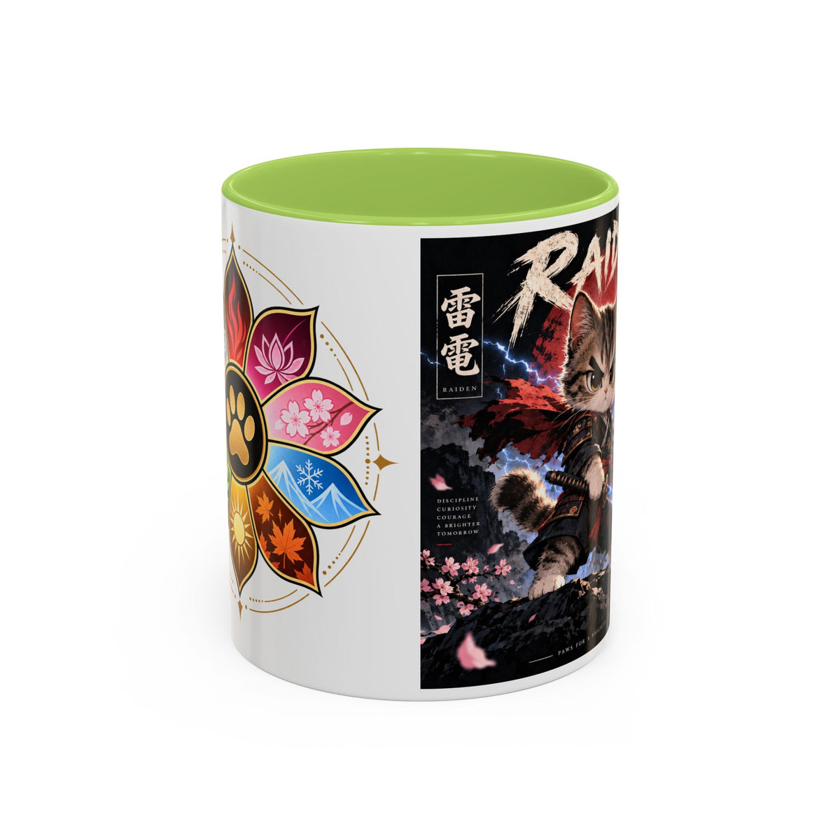 RAIDEN ⚡ — The Lightning Samurai Accent Coffee Mug (11, 15oz)