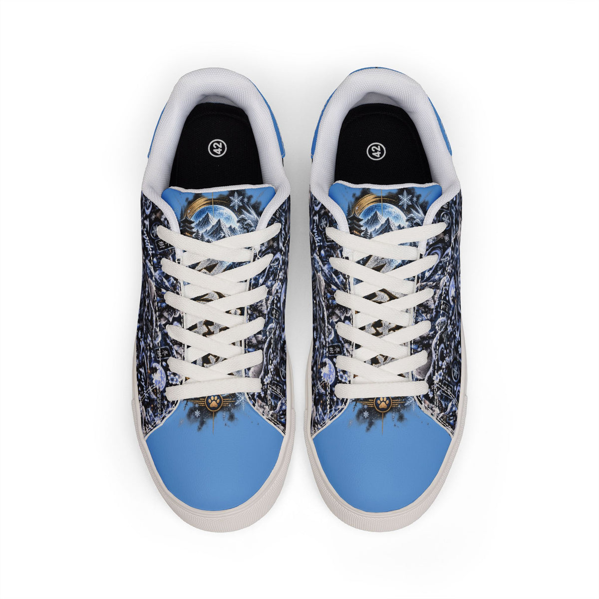 FUYUKI ❄️ — The Snow Warrior Men's Low-Top Leather Sneakers