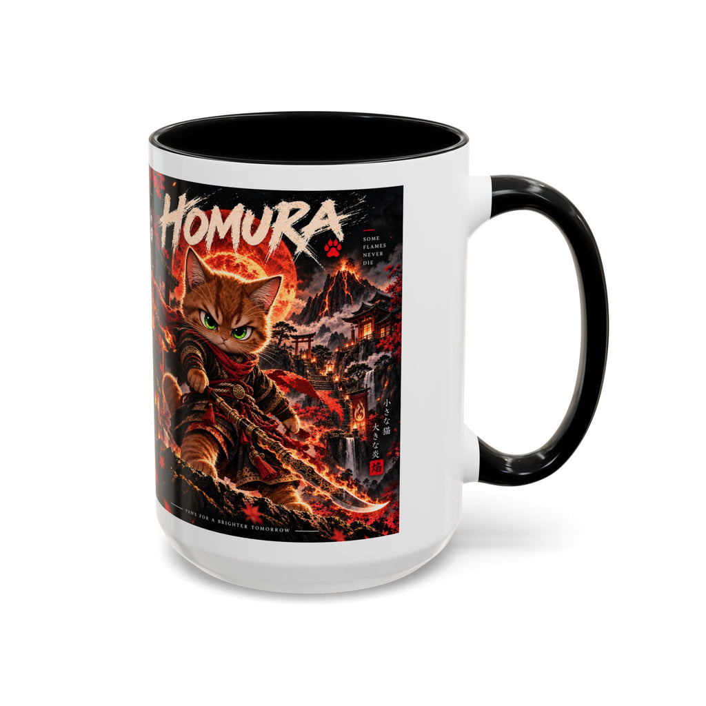 HOMURA 🔥 — The Fire Guardian Accent Coffee Mug (11, 15oz)