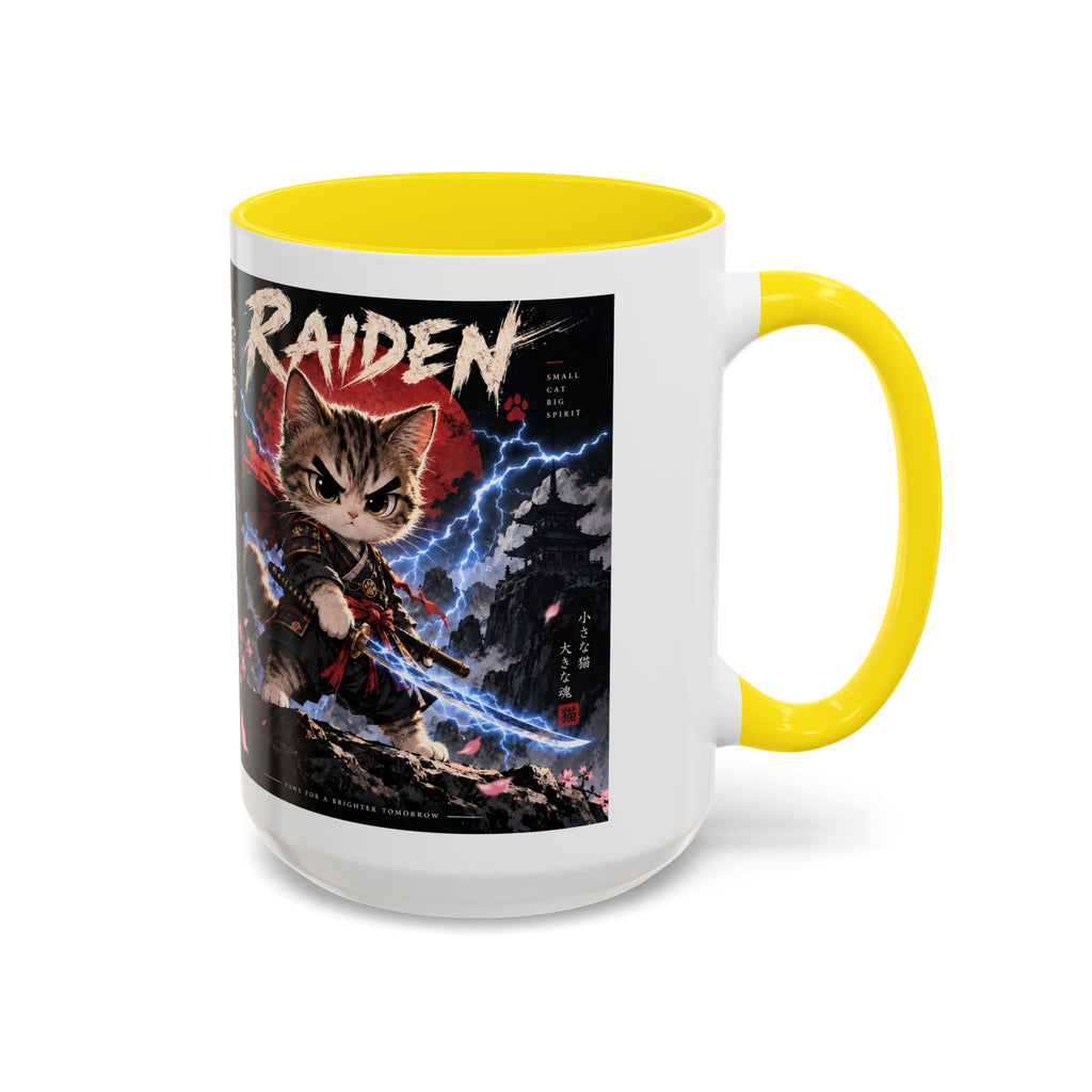 RAIDEN ⚡ — The Lightning Samurai Accent Coffee Mug (11, 15oz)