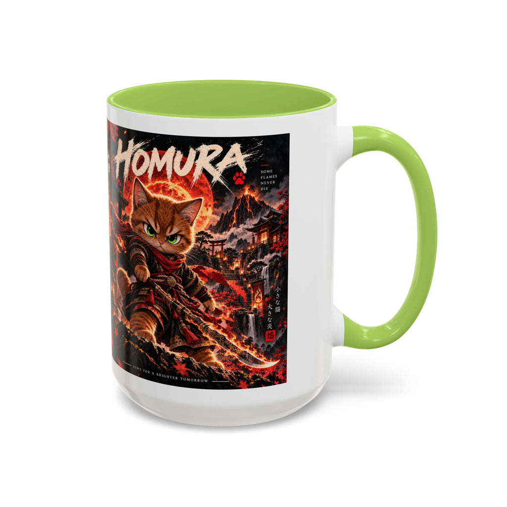 HOMURA 🔥 — The Fire Guardian Accent Coffee Mug (11, 15oz)