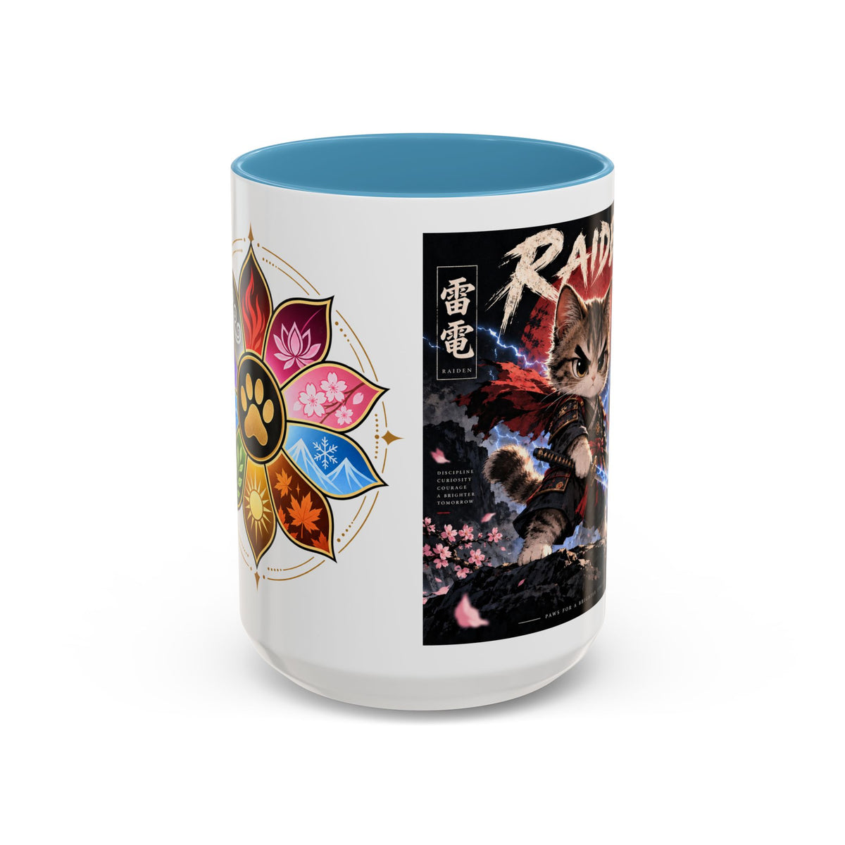 RAIDEN ⚡ — The Lightning Samurai Accent Coffee Mug (11, 15oz)