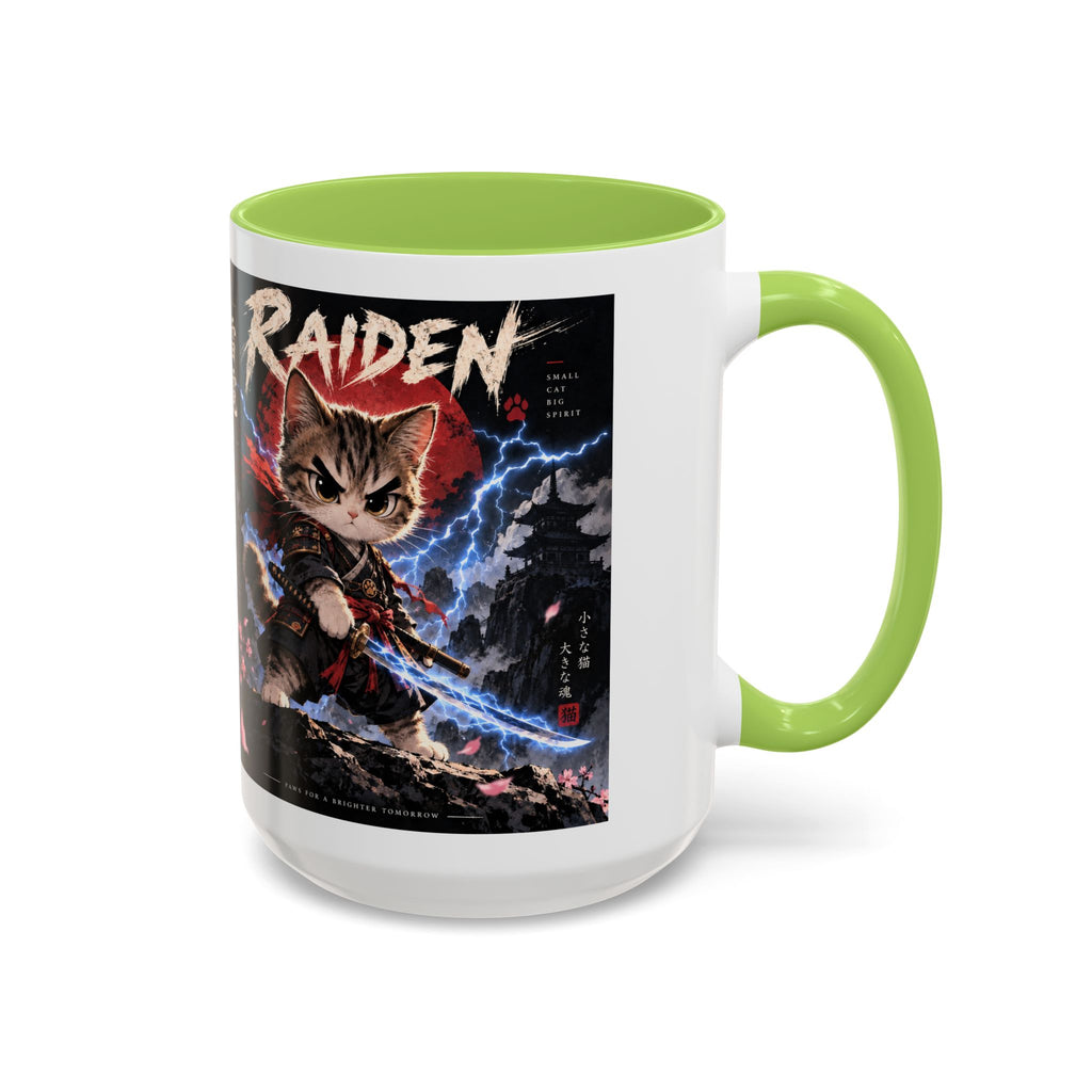 RAIDEN ⚡ — The Lightning Samurai Accent Coffee Mug (11, 15oz)
