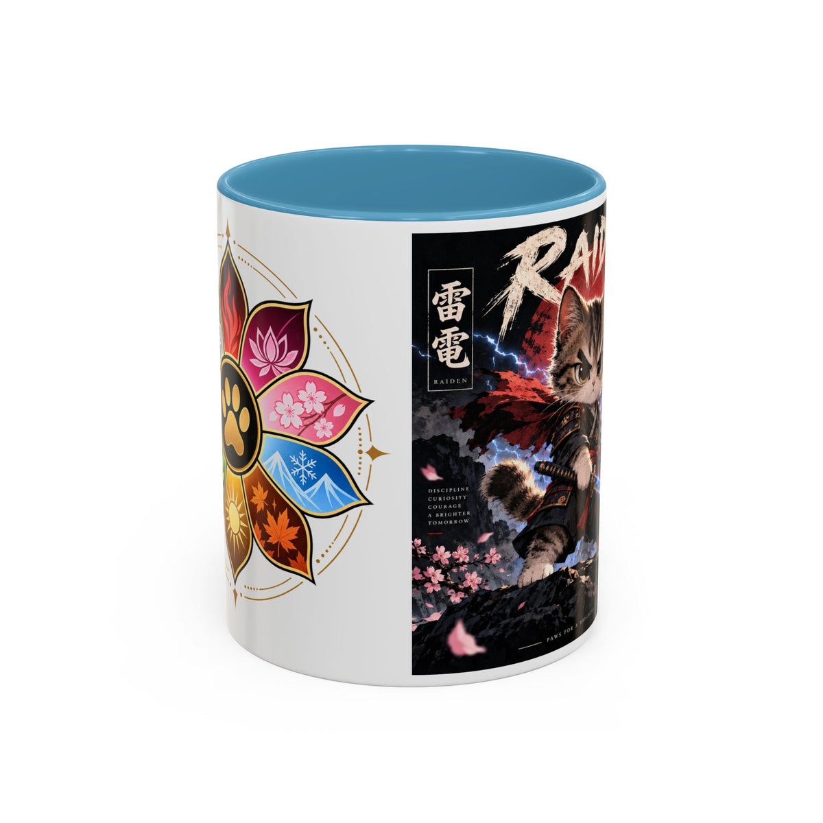 RAIDEN ⚡ — The Lightning Samurai Accent Coffee Mug (11, 15oz)