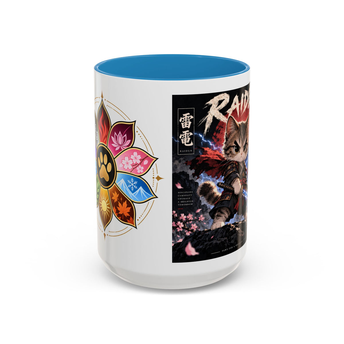 RAIDEN ⚡ — The Lightning Samurai Accent Coffee Mug (11, 15oz)