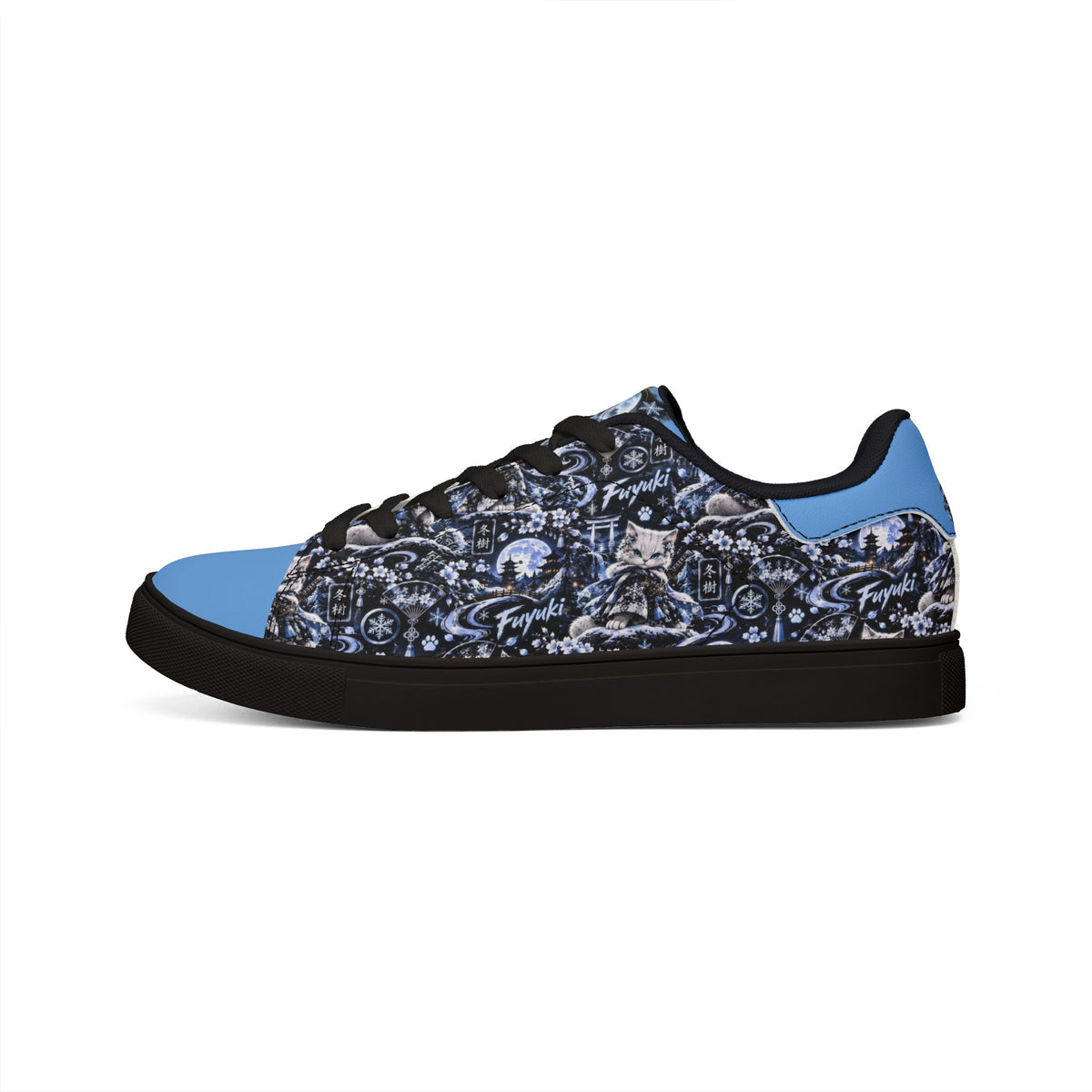 FUYUKI ❄️ — The Snow Warrior Men's Low-Top Leather Sneakers