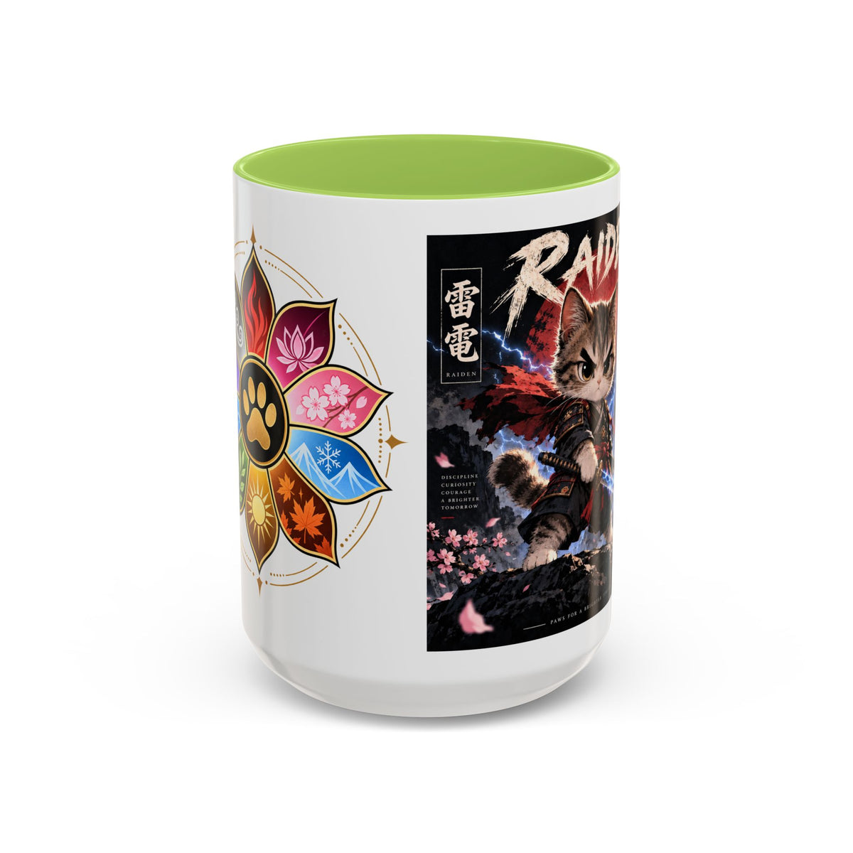 RAIDEN ⚡ — The Lightning Samurai Accent Coffee Mug (11, 15oz)