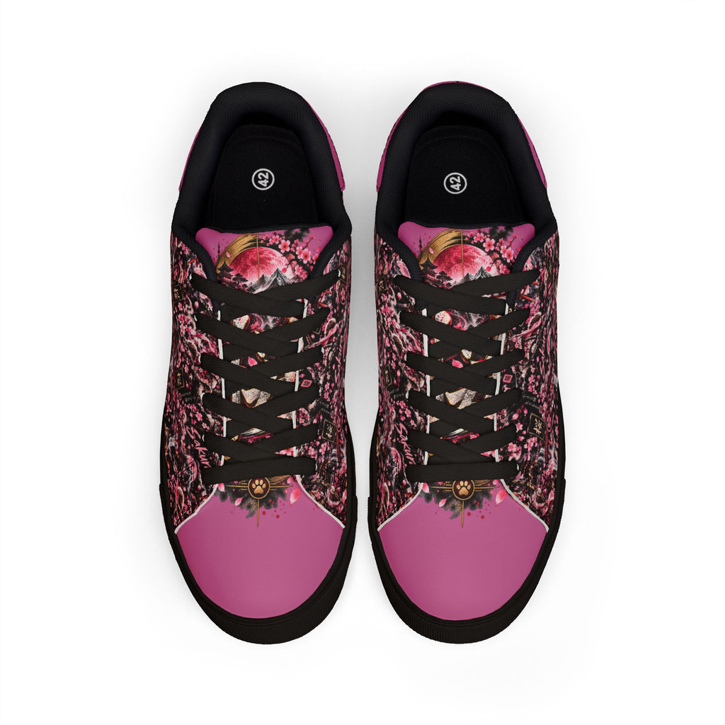 SAKURA 🌸 — The Blossom Archer Men's Low-Top Leather Sneakers