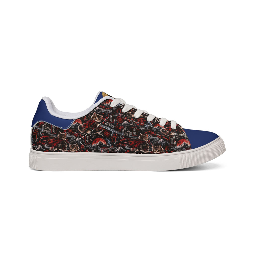 RAIDEN ⚡ — The Lightning Samurai Men's Low-Top Leather Sneakers