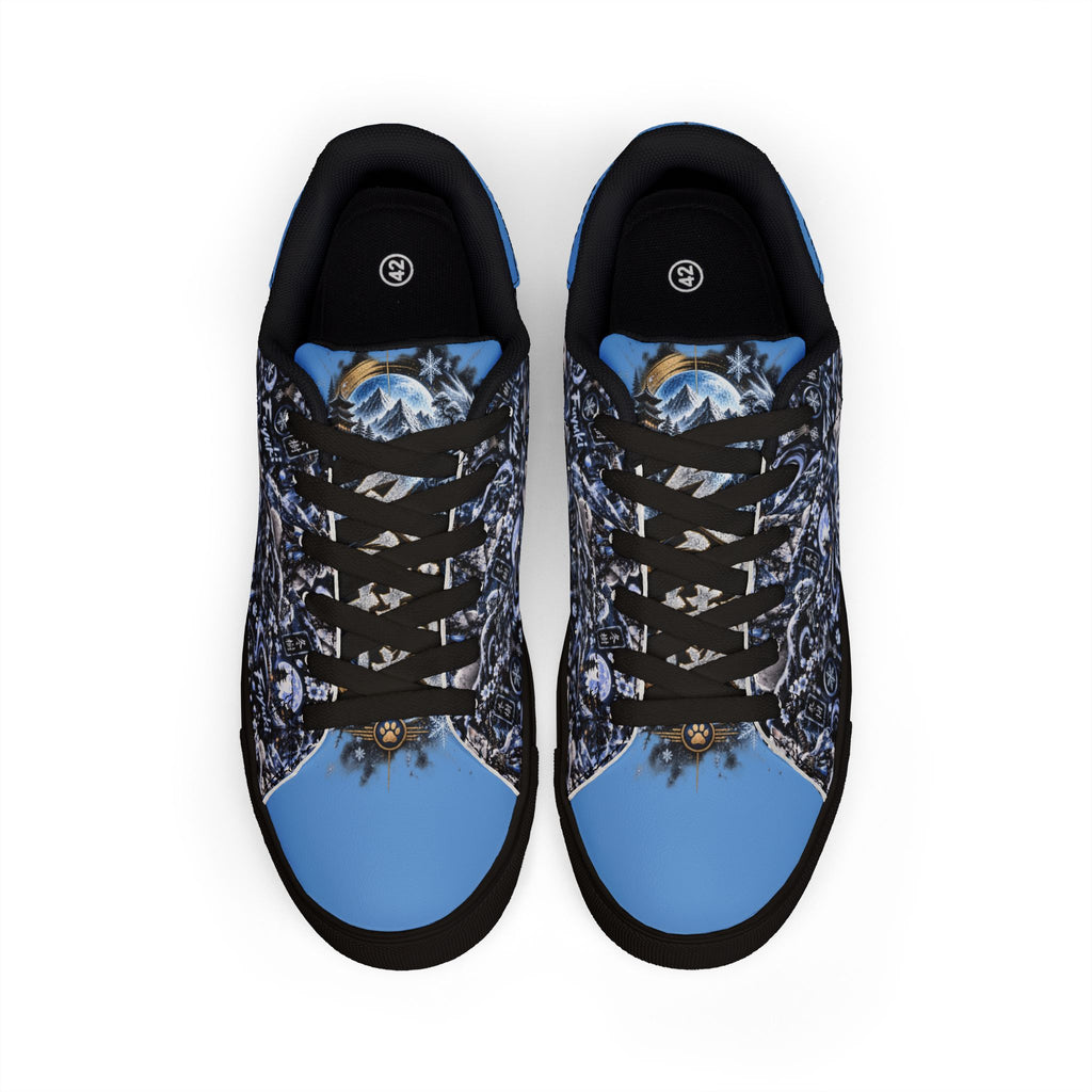 FUYUKI ❄️ — The Snow Warrior Men's Low-Top Leather Sneakers
