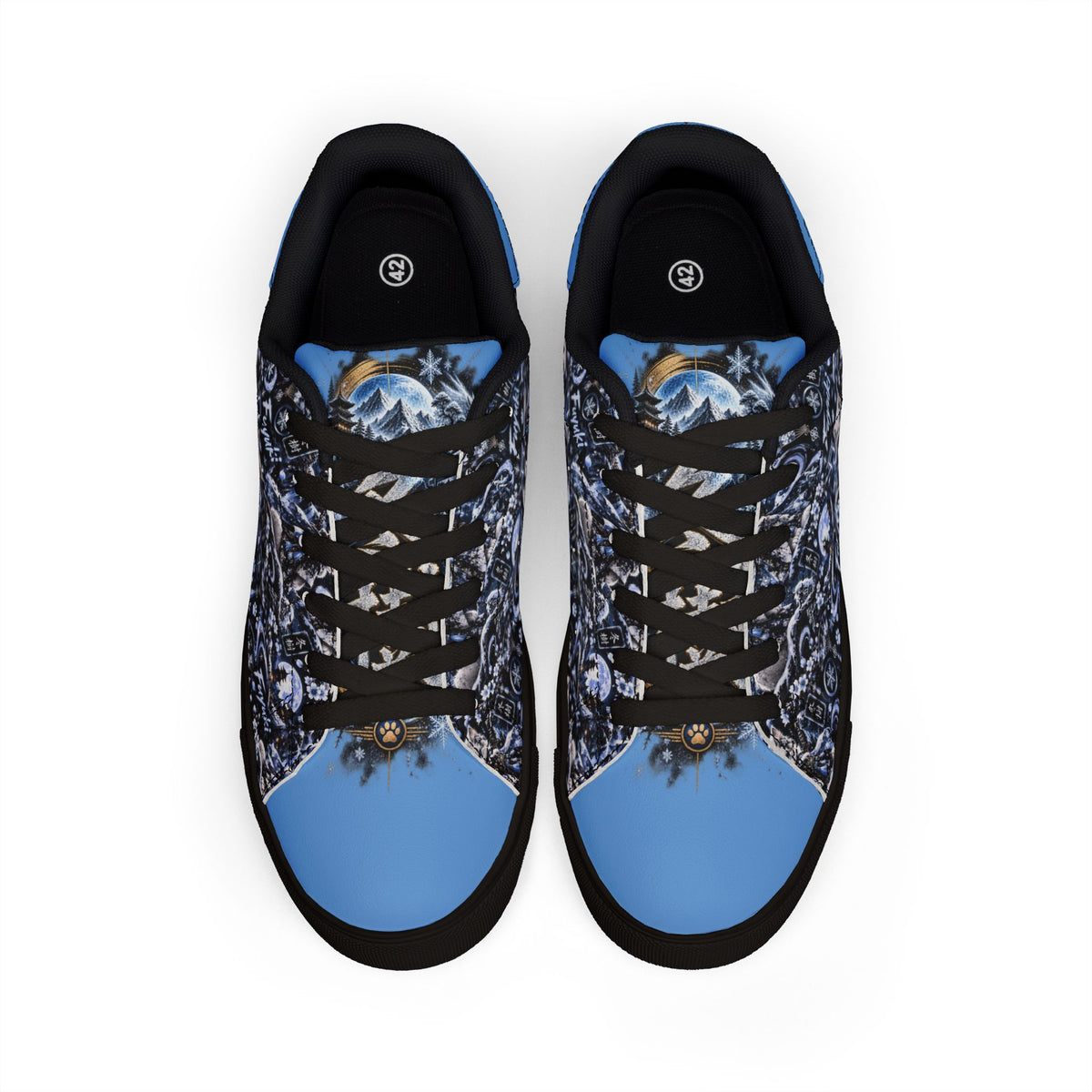 FUYUKI ❄️ — The Snow Warrior Men's Low-Top Leather Sneakers