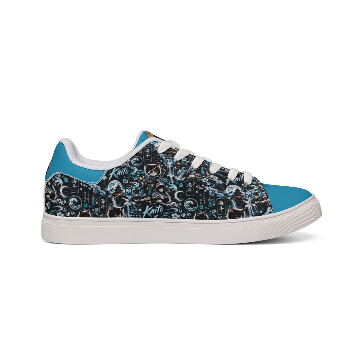 KAITO 🌊 — The Ocean Ronin Men's Low-Top Leather Sneakers