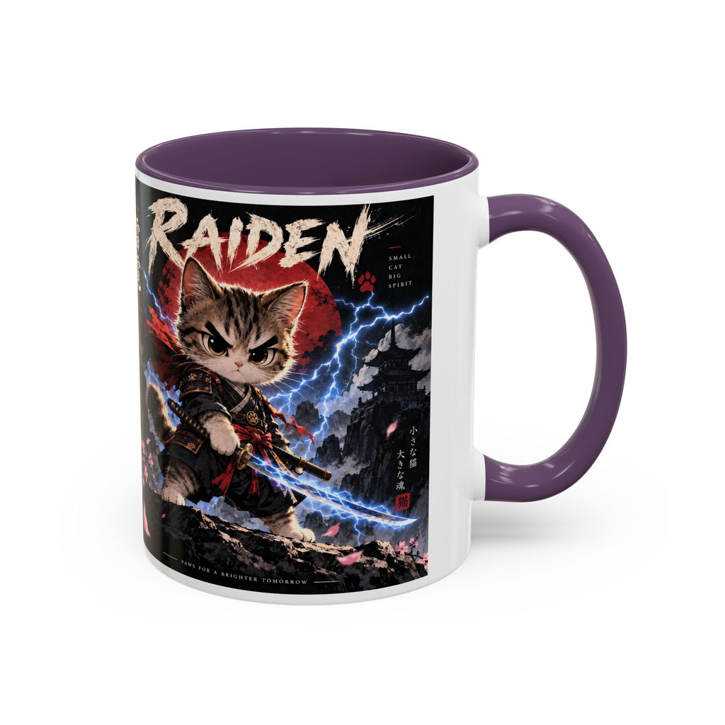 RAIDEN ⚡ — The Lightning Samurai Accent Coffee Mug (11, 15oz)