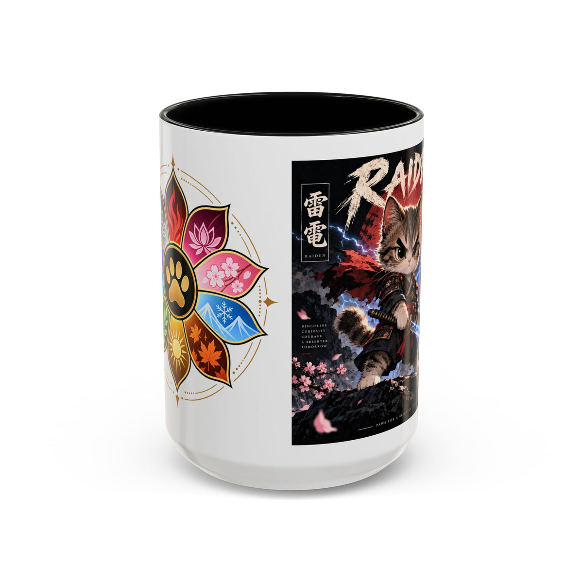RAIDEN ⚡ — The Lightning Samurai Accent Coffee Mug (11, 15oz)