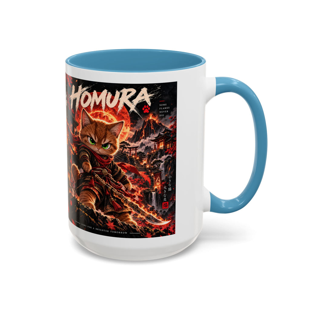 HOMURA 🔥 — The Fire Guardian Accent Coffee Mug (11, 15oz)