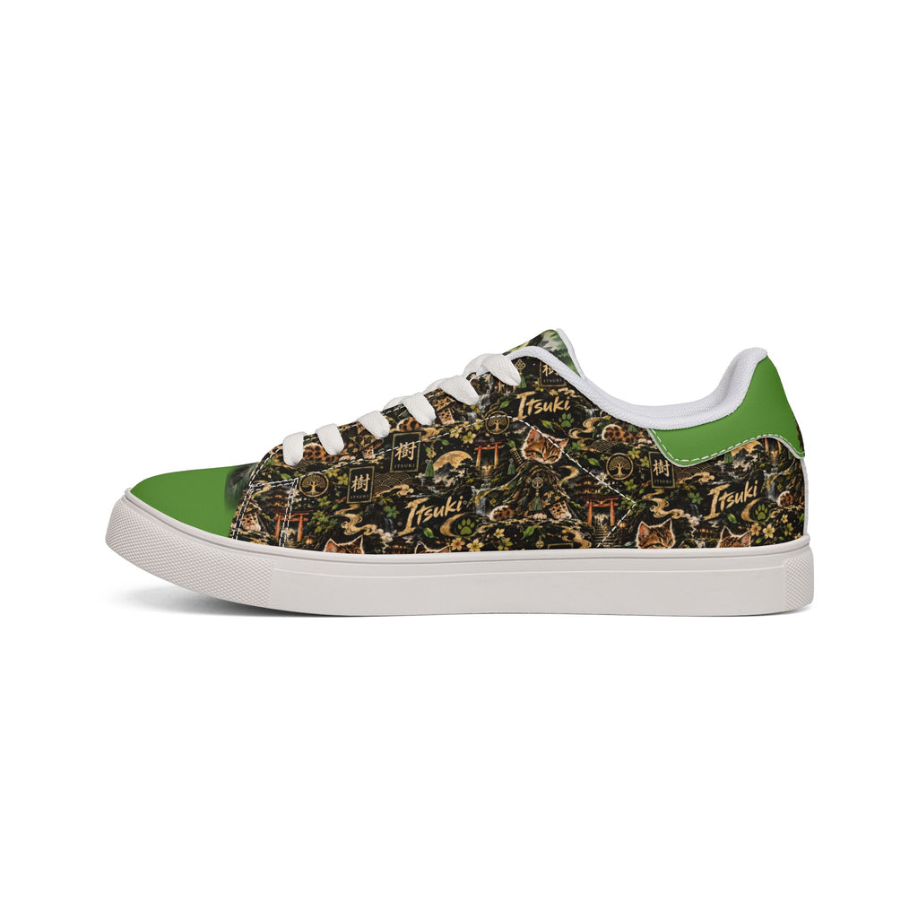 ITSUKI 🌿 — The Forest Guardian Men's Low-Top Leather Sneakers