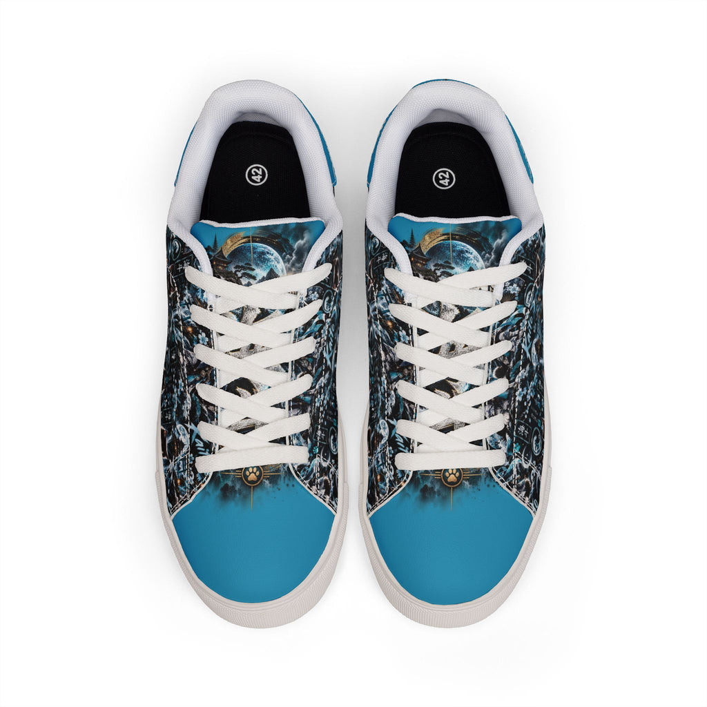 KAITO 🌊 — The Ocean Ronin Men's Low-Top Leather Sneakers