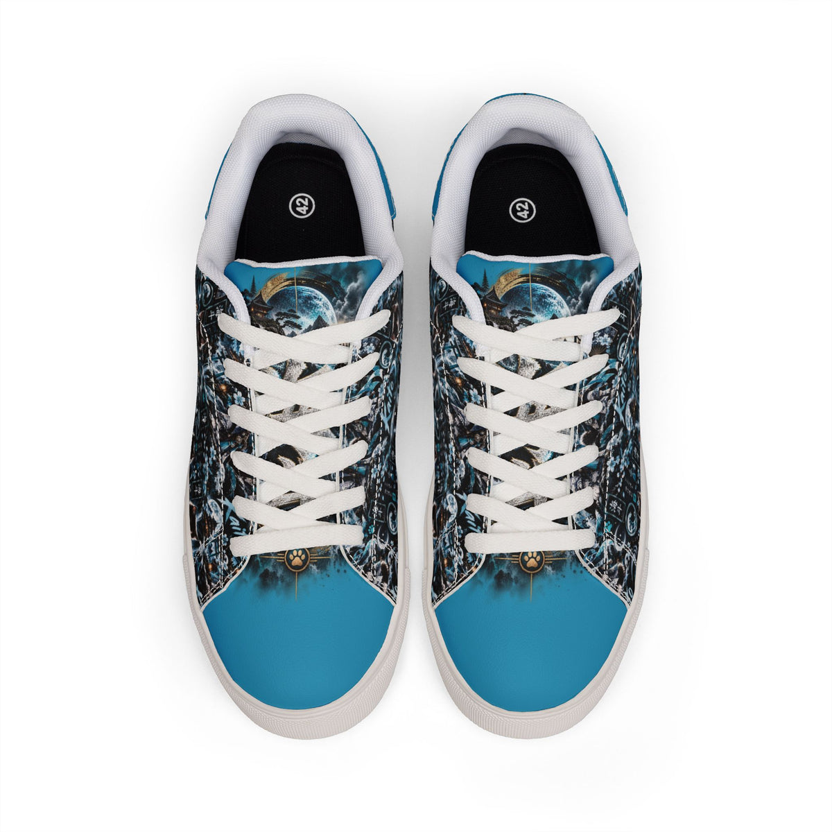 KAITO 🌊 — The Ocean Ronin Men's Low-Top Leather Sneakers