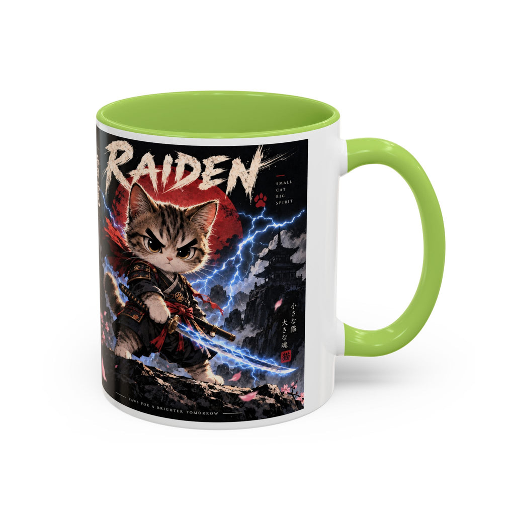 RAIDEN ⚡ — The Lightning Samurai Accent Coffee Mug (11, 15oz)