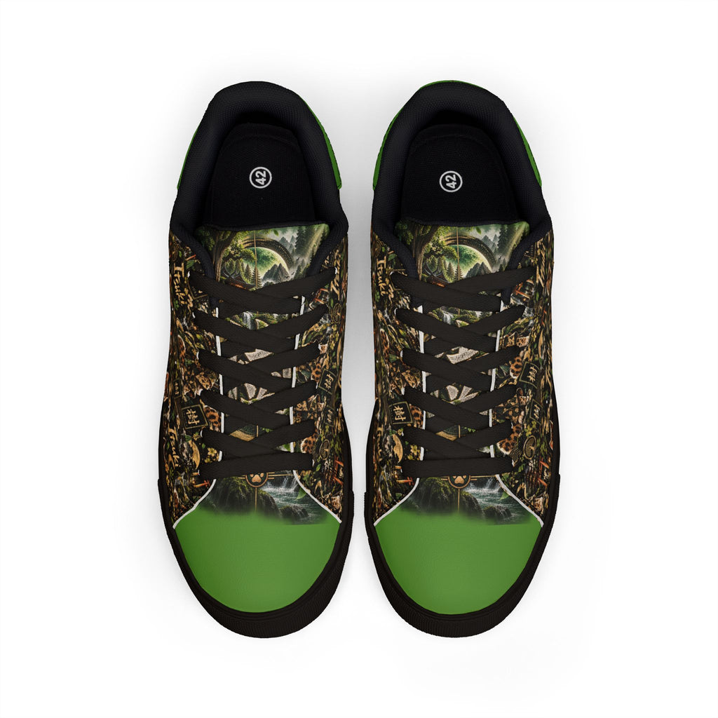 ITSUKI 🌿 — The Forest Guardian Men's Low-Top Leather Sneakers