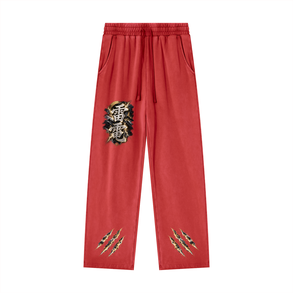 RAIDEN ⚡ — The Lightning Samurai Unisex Heavyweight Vintage Wash Sweatpants
