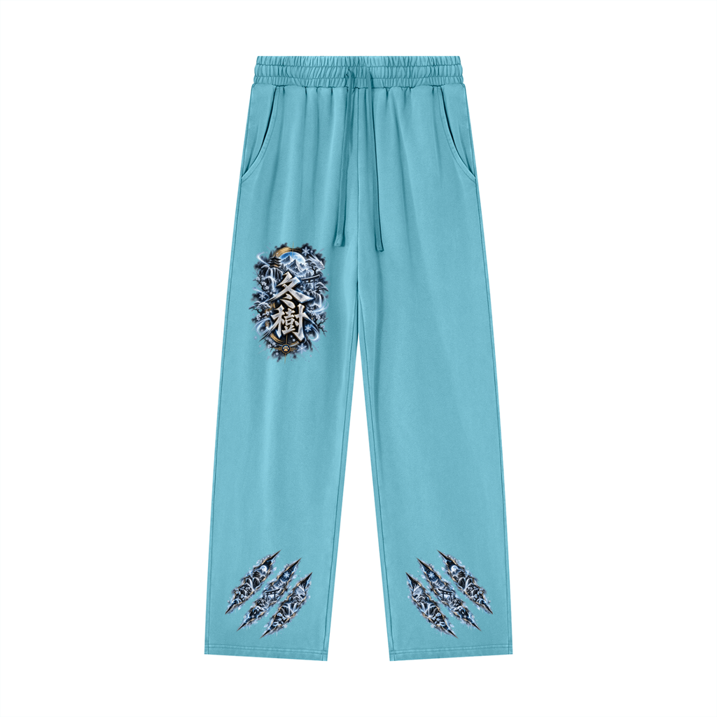 FUYUKI ❄️ — The Snow Warrior Unisex Heavyweight Vintage Wash Sweatpants