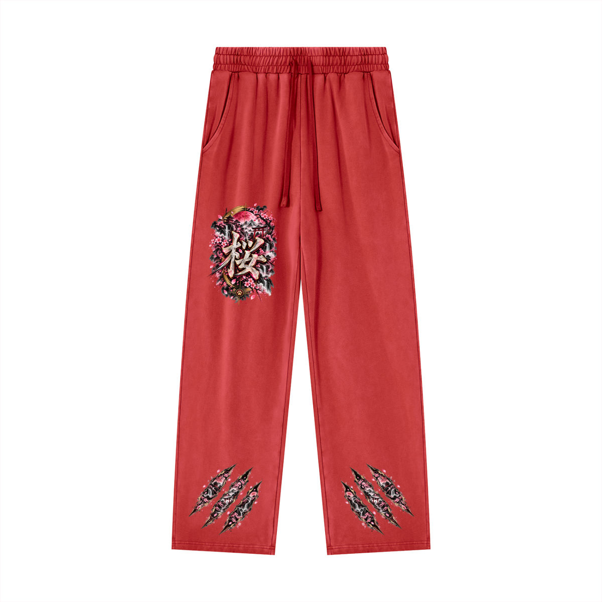 SAKURA 🌸 — The Blossom Archer Unisex Heavyweight Vintage Wash Sweatpants