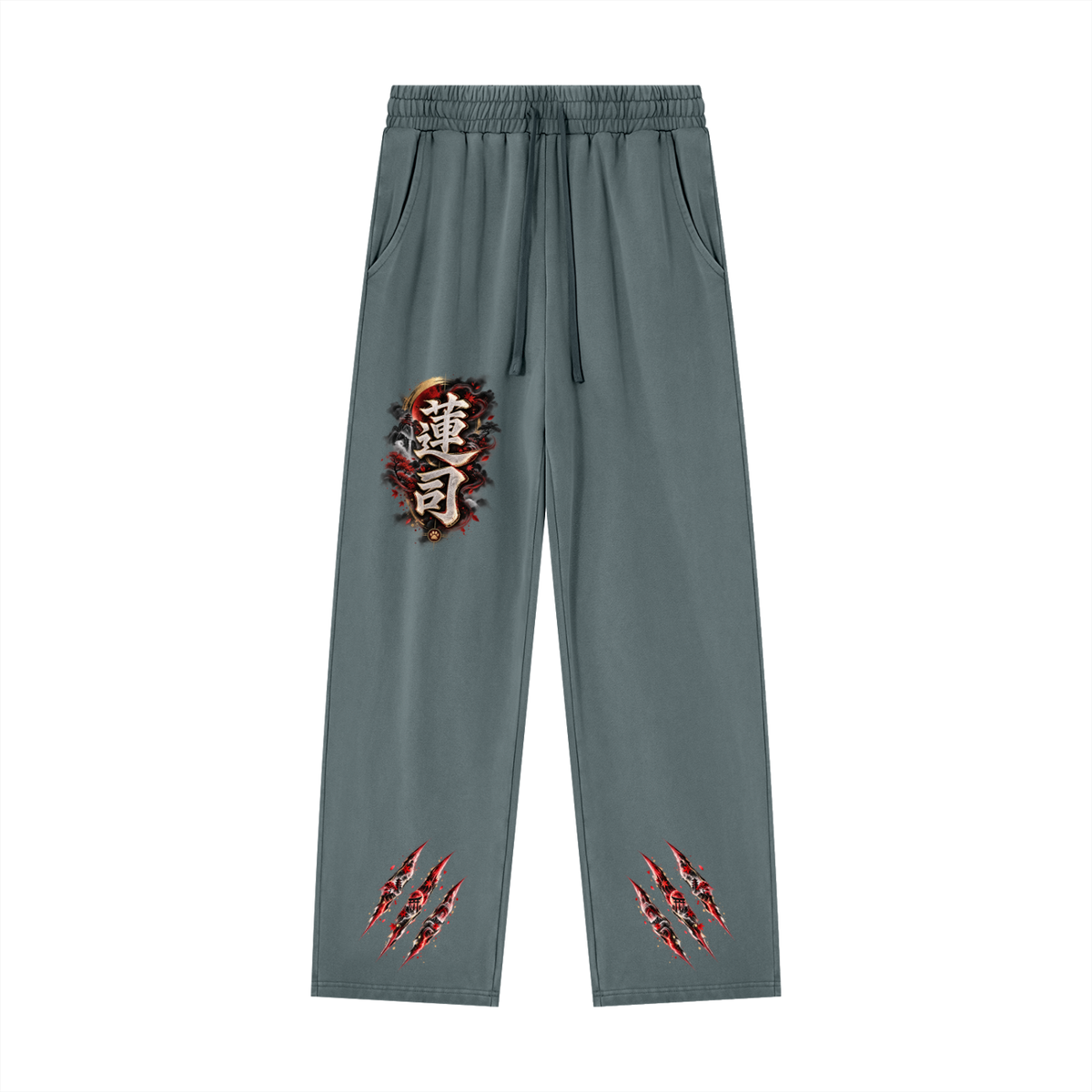 RENJI 🪷 — The Warrior Monk   Unisex Heavyweight Vintage Wash Sweatpants