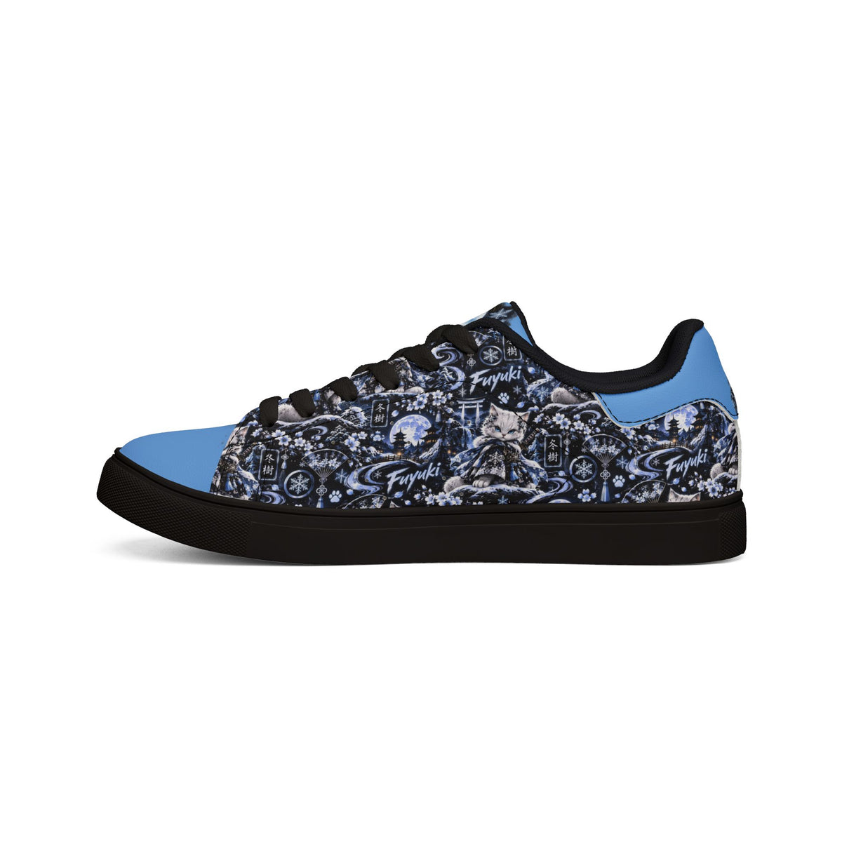 FUYUKI ❄️ — The Snow Warrior Men's Low-Top Leather Sneakers
