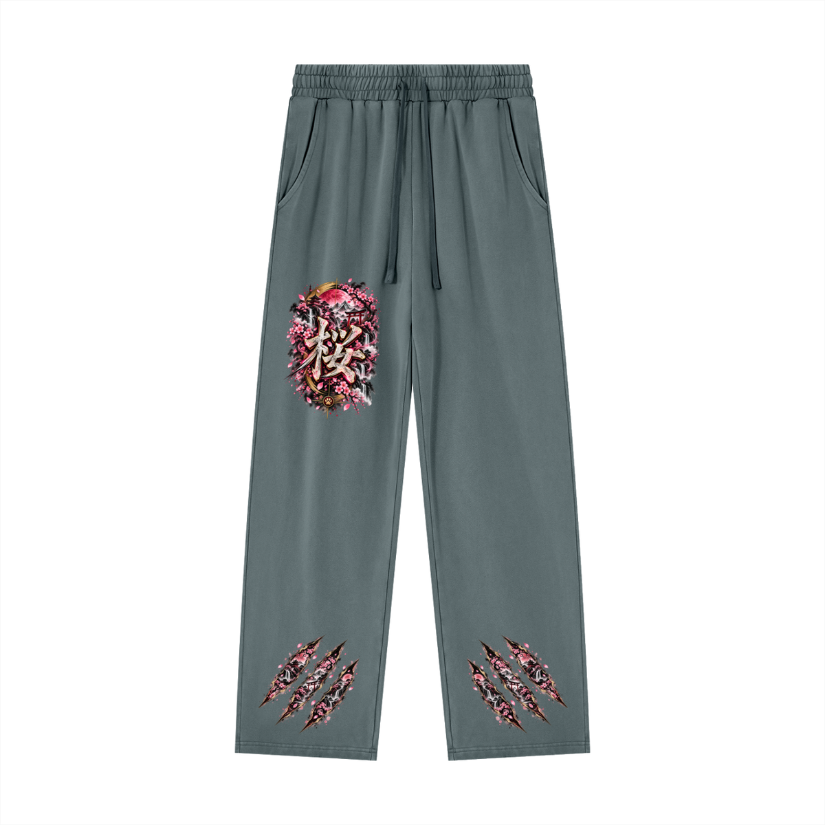 SAKURA 🌸 — The Blossom Archer Unisex Heavyweight Vintage Wash Sweatpants