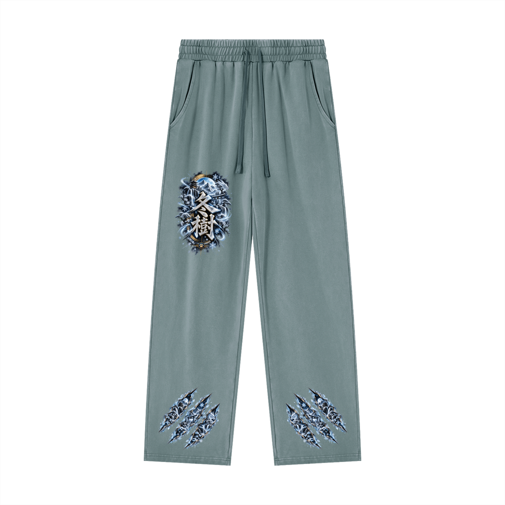 FUYUKI ❄️ — The Snow Warrior Unisex Heavyweight Vintage Wash Sweatpants