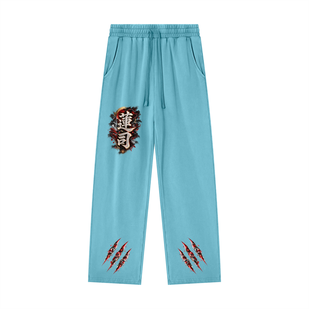 RENJI 🪷 — The Warrior Monk   Unisex Heavyweight Vintage Wash Sweatpants