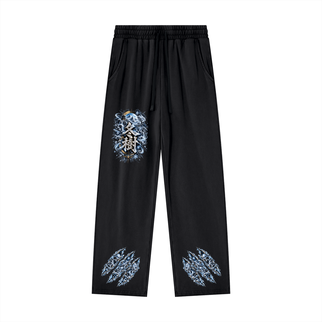 FUYUKI ❄️ — The Snow Warrior Unisex Heavyweight Vintage Wash Sweatpants