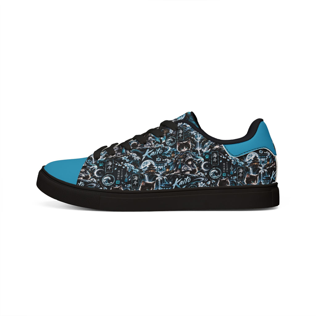 KAITO 🌊 — The Ocean Ronin Men's Low-Top Leather Sneakers