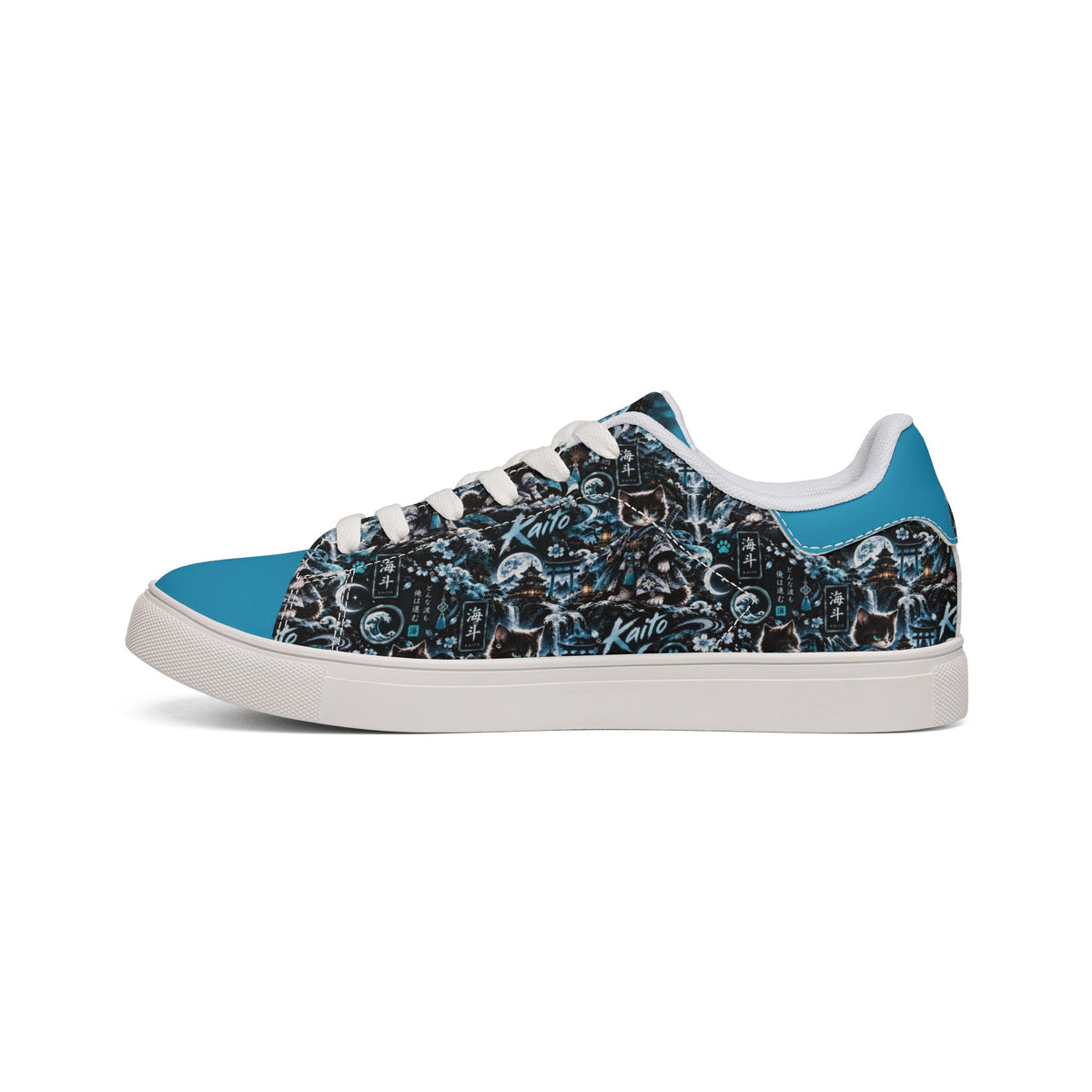 KAITO 🌊 — The Ocean Ronin Men's Low-Top Leather Sneakers