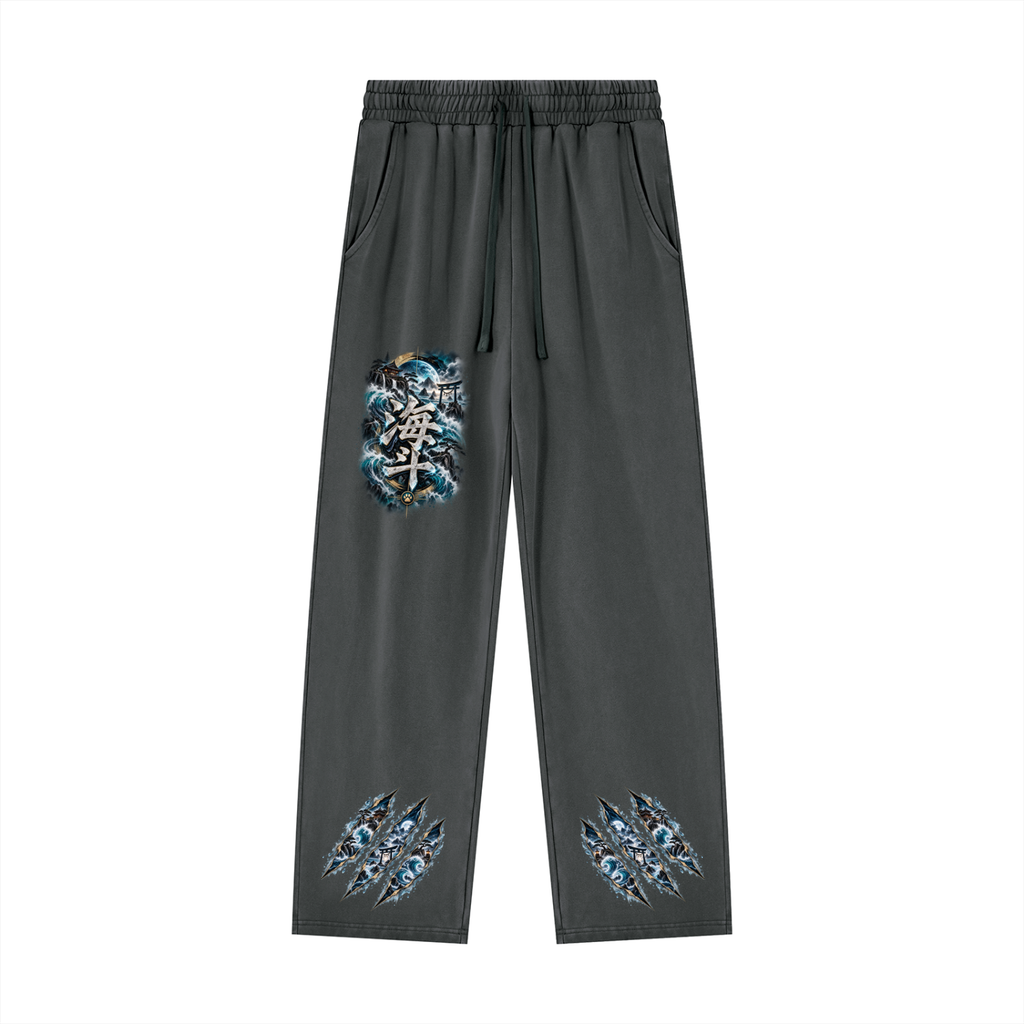KAITO 🌊 — The Ocean Ronin    Unisex Heavyweight Vintage Wash Sweatpants