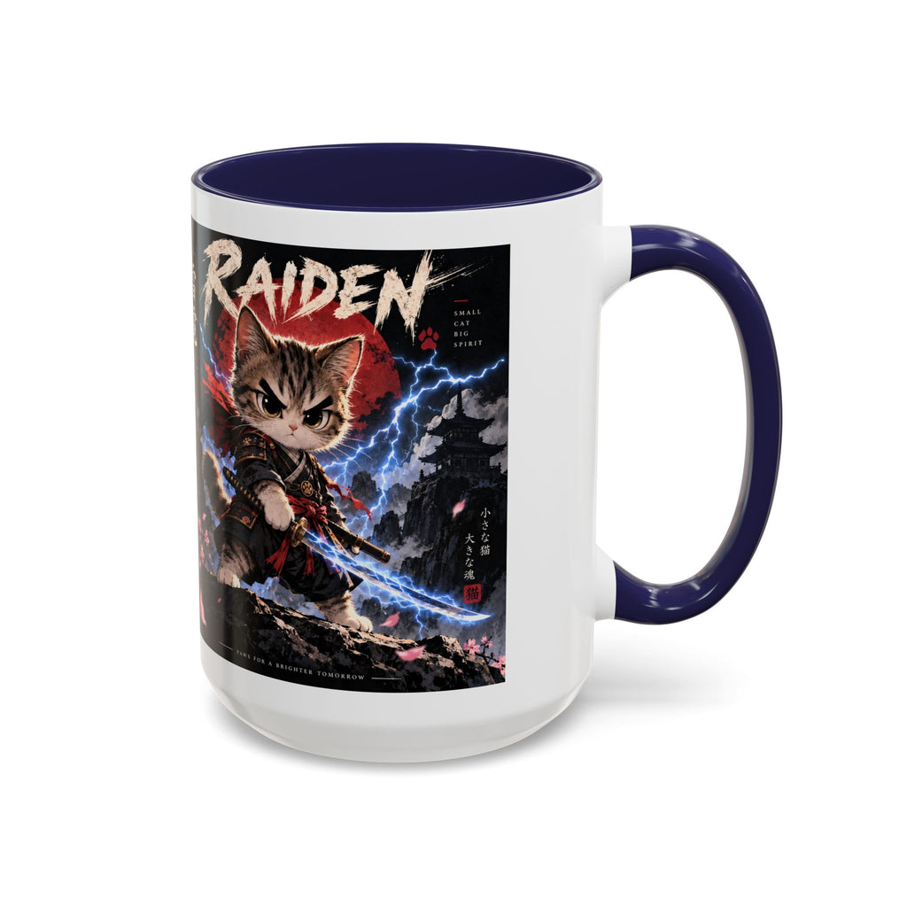 RAIDEN ⚡ — The Lightning Samurai Accent Coffee Mug (11, 15oz)