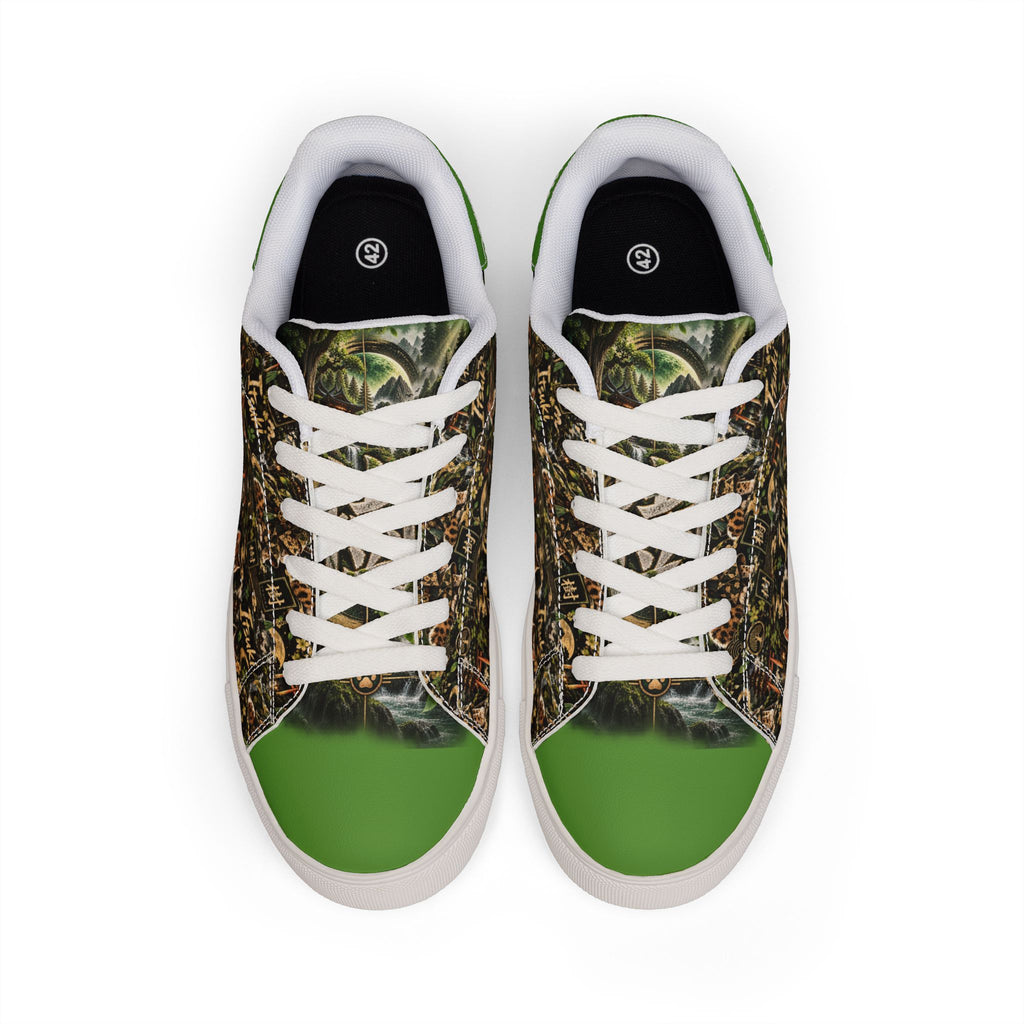 ITSUKI 🌿 — The Forest Guardian Men's Low-Top Leather Sneakers