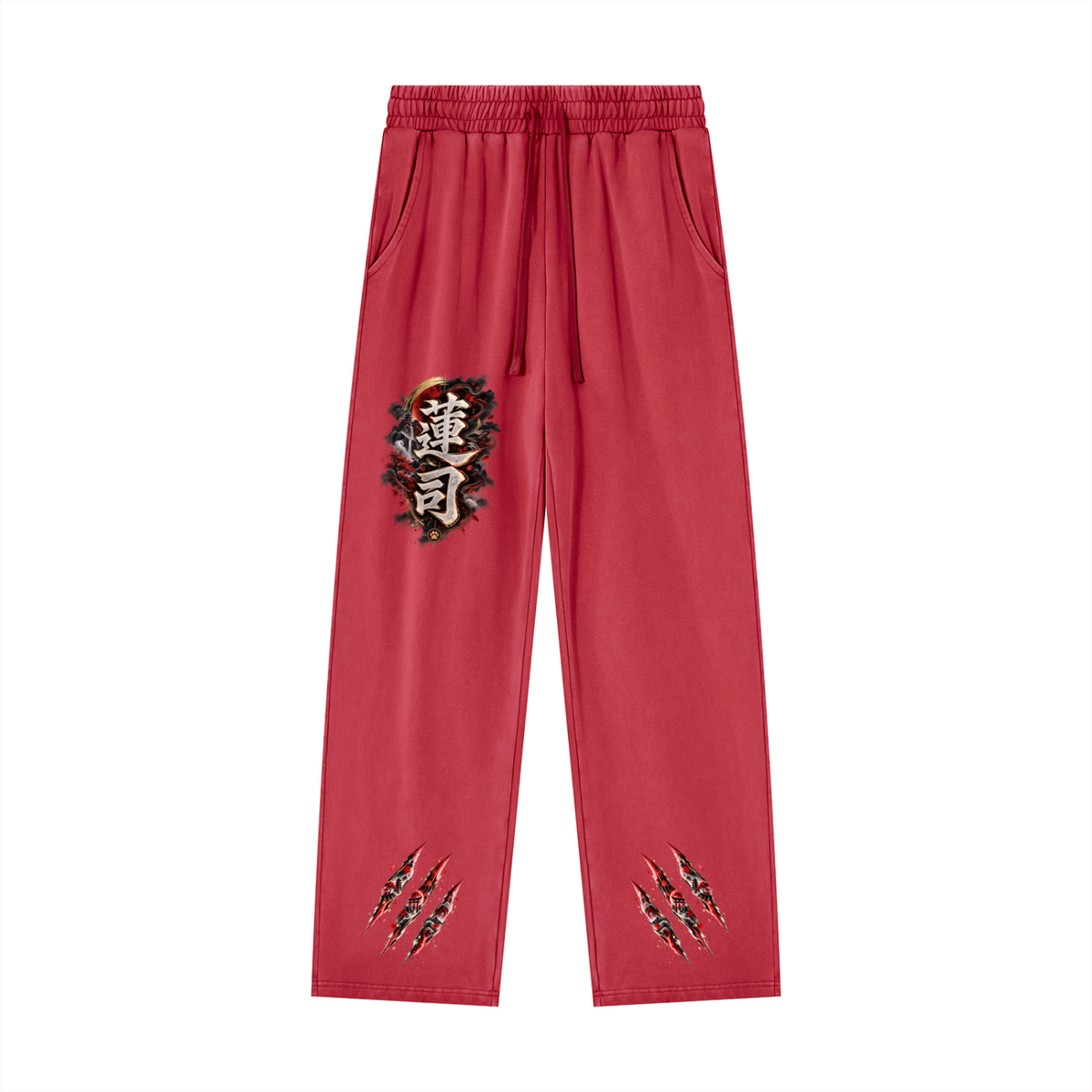 RENJI 🪷 — The Warrior Monk   Unisex Heavyweight Vintage Wash Sweatpants