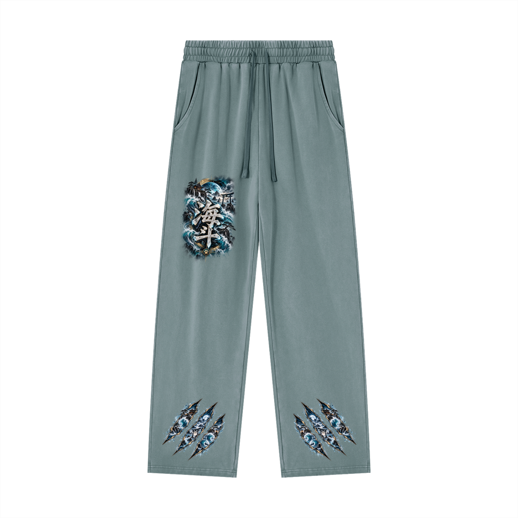 KAITO 🌊 — The Ocean Ronin    Unisex Heavyweight Vintage Wash Sweatpants