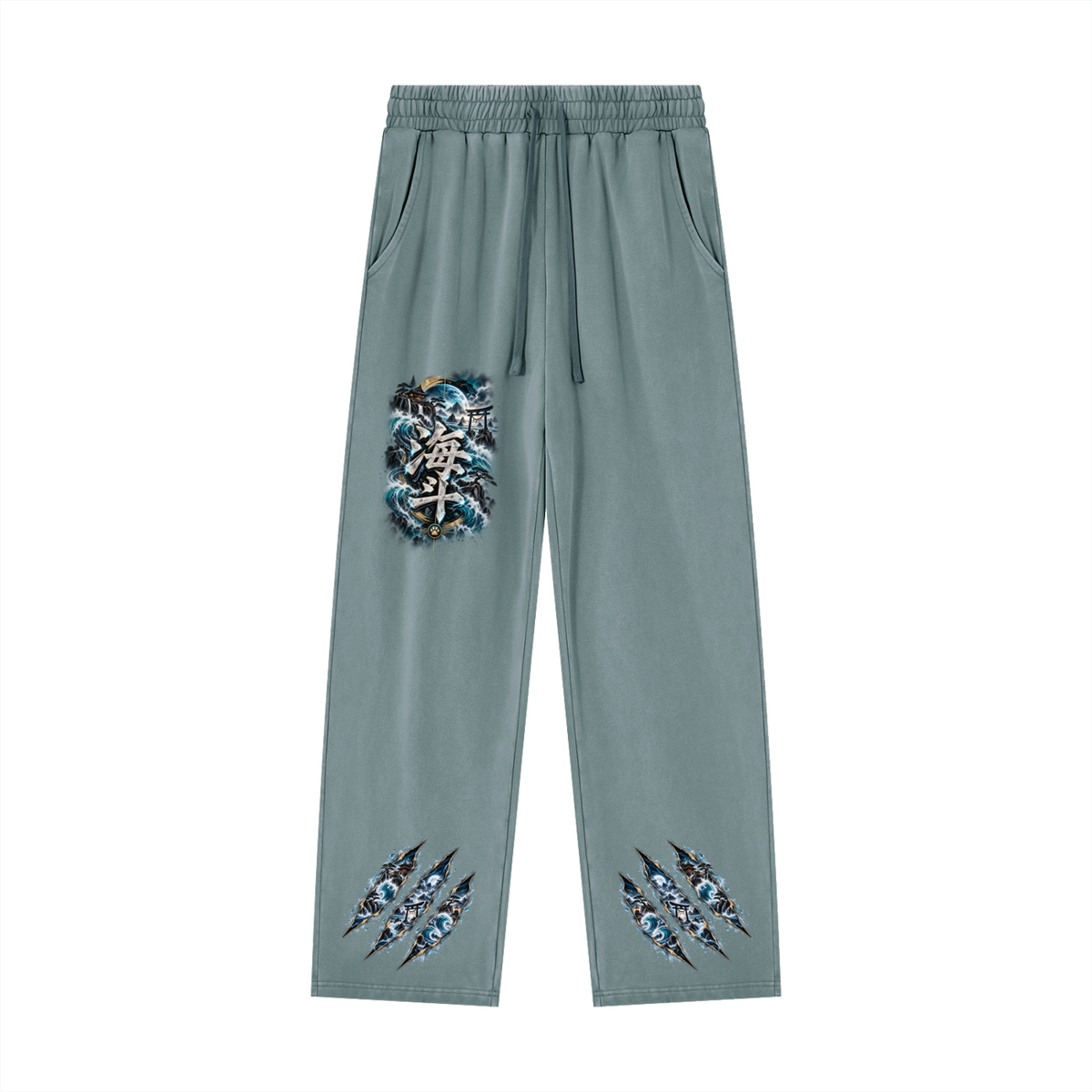 KAITO 🌊 — The Ocean Ronin    Unisex Heavyweight Vintage Wash Sweatpants
