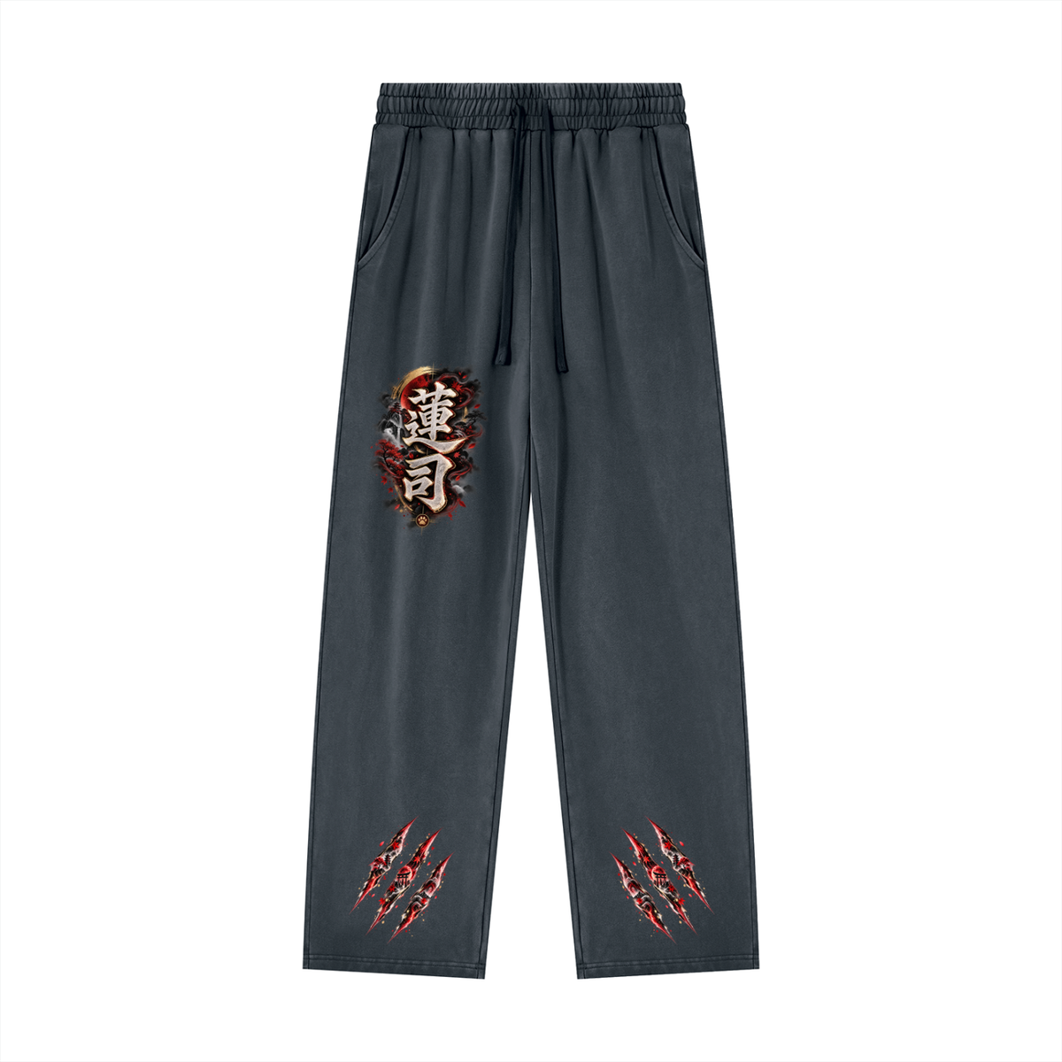 RENJI 🪷 — The Warrior Monk   Unisex Heavyweight Vintage Wash Sweatpants