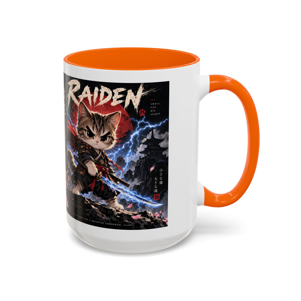 RAIDEN ⚡ — The Lightning Samurai Accent Coffee Mug (11, 15oz)