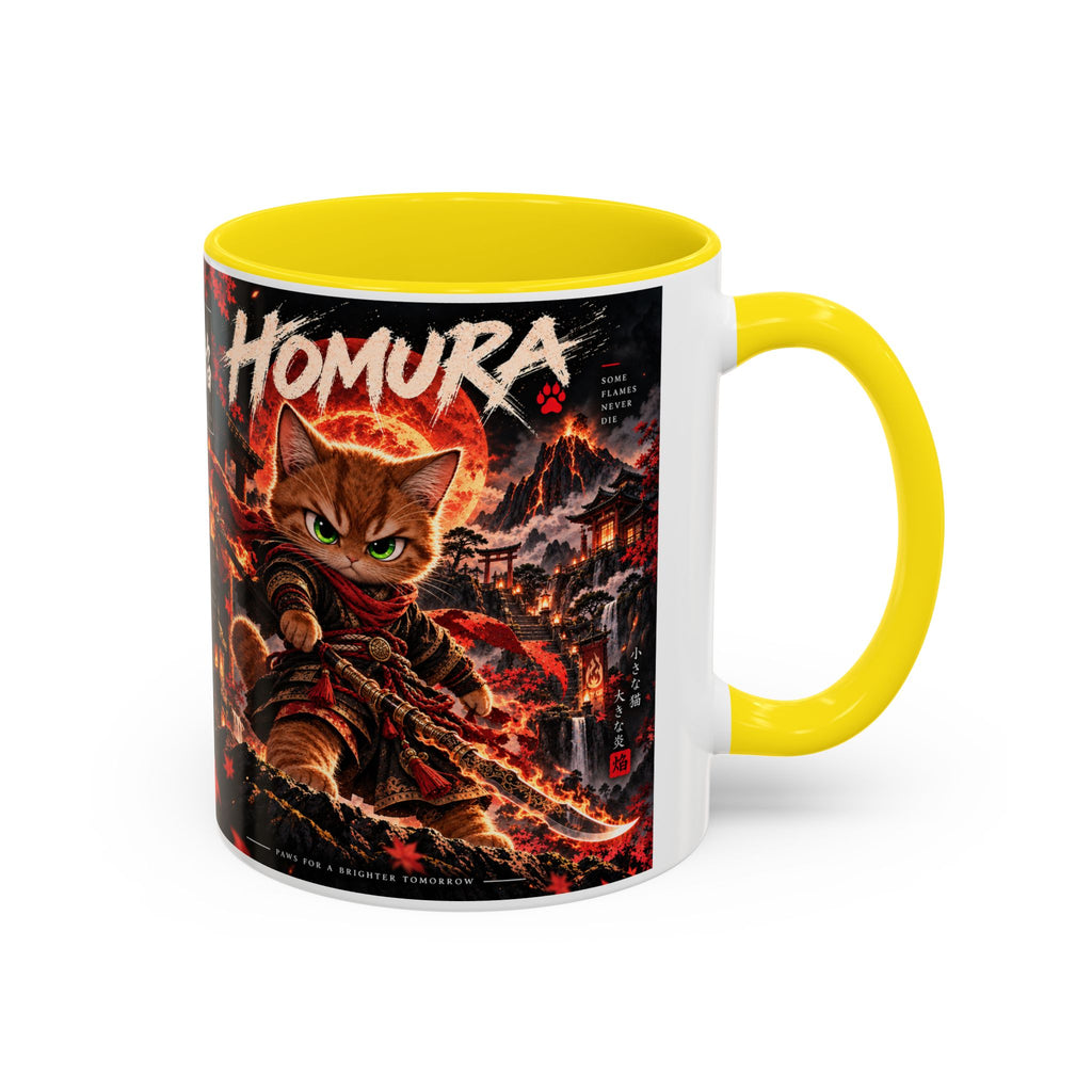 HOMURA 🔥 — The Fire Guardian Accent Coffee Mug (11, 15oz)